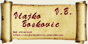 Vlajko Bošković vizit kartica